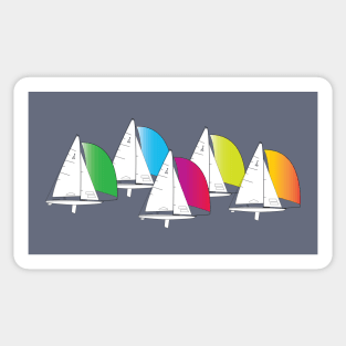 I-20 Scow Sailboats Racing Sticker